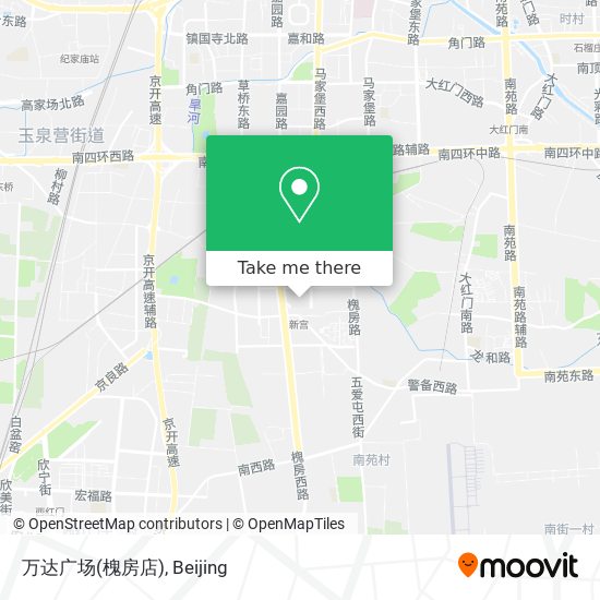 万达广场(槐房店) map