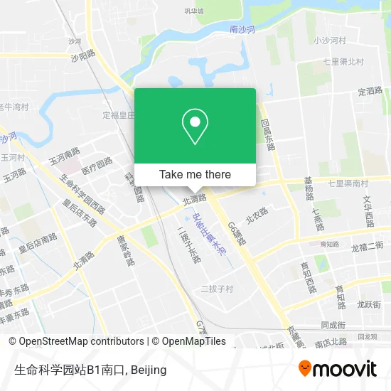 生命科学园站B1南口 map