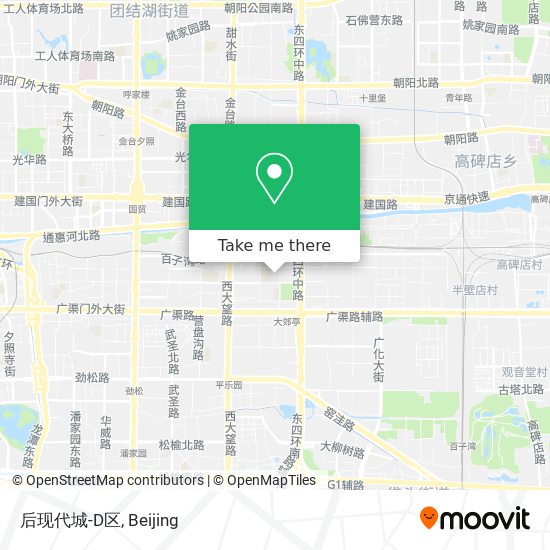 后现代城-D区 map