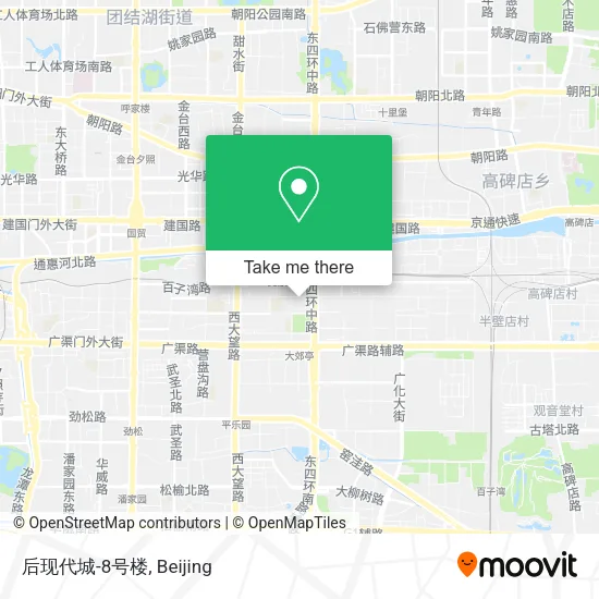 后现代城-8号楼 map