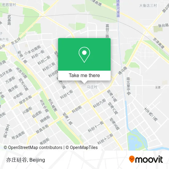 亦庄硅谷 map
