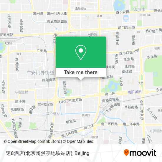 速8酒店(北京陶然亭地铁站店) map