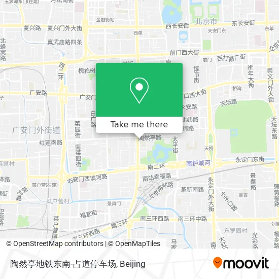 陶然亭地铁东南-占道停车场 map