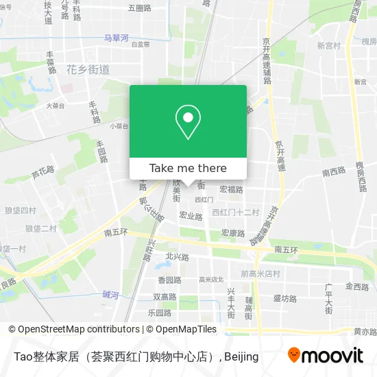 Tao整体家居（荟聚西红门购物中心店） map