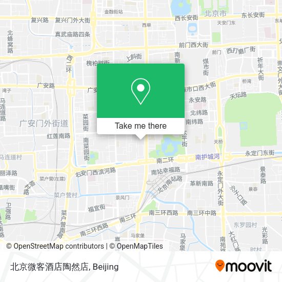 北京微客酒店陶然店 map