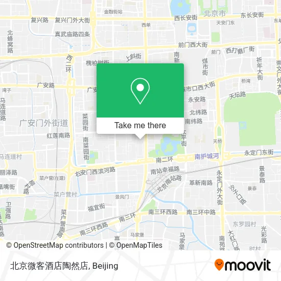 北京微客酒店陶然店 map
