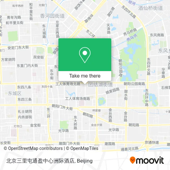 北京三里屯通盈中心洲际酒店 map