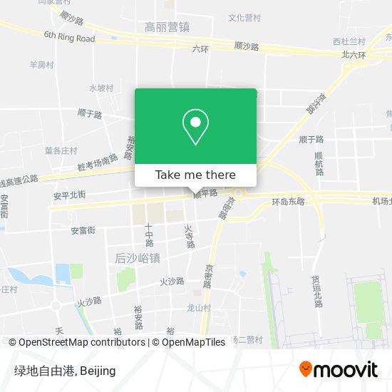 绿地自由港 map