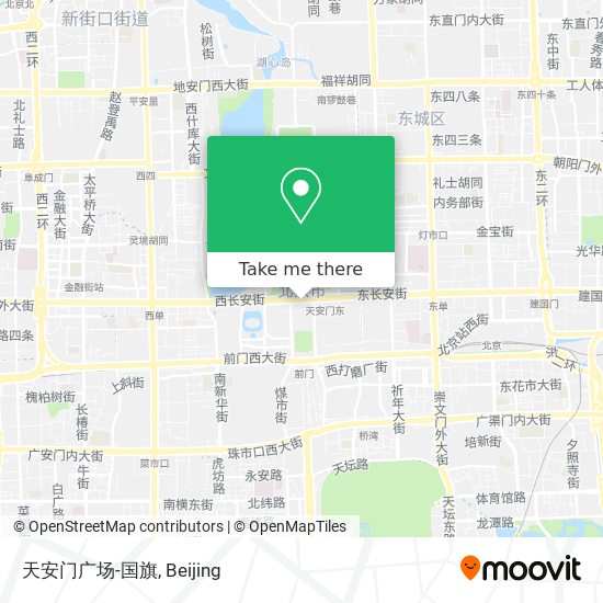 天安门广场-国旗 map