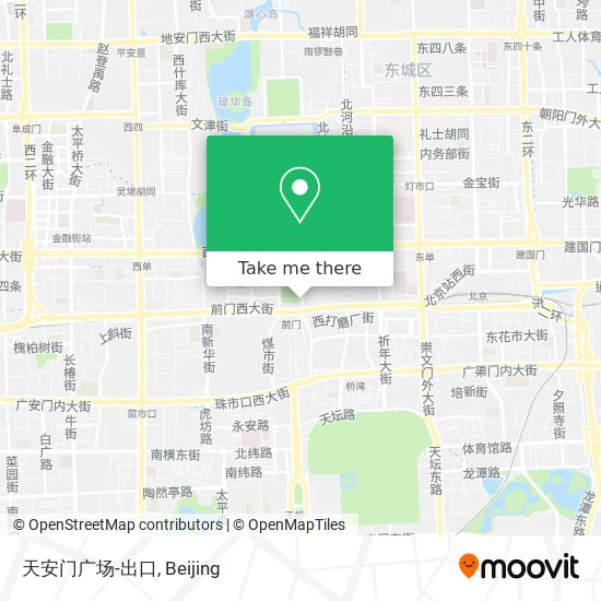 天安门广场-出口 map