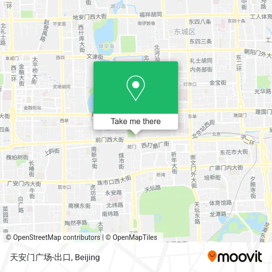 天安门广场-出口 map