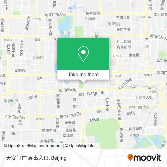 天安门广场-出入口 map