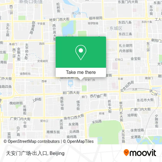 天安门广场-出入口 map