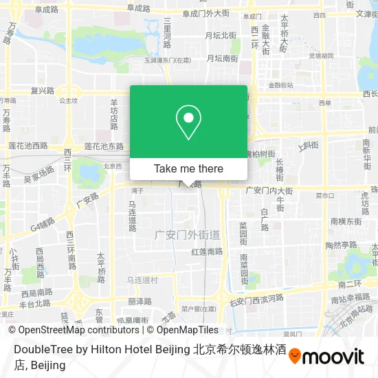 DoubleTree by Hilton Hotel Beijing 北京希尔顿逸林酒店 map
