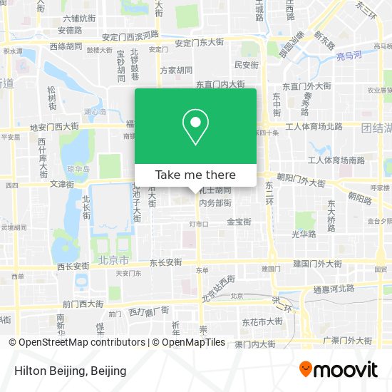 Hilton Beijing map
