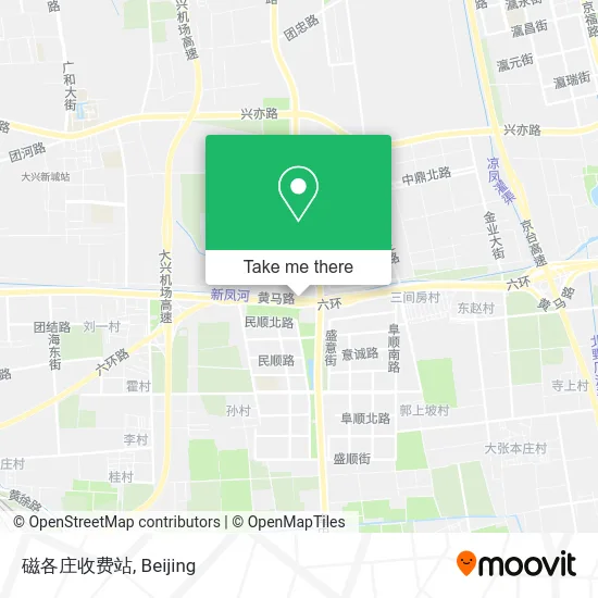 磁各庄收费站 map