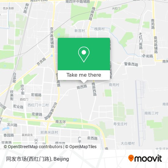 同发市场(西红门路) map