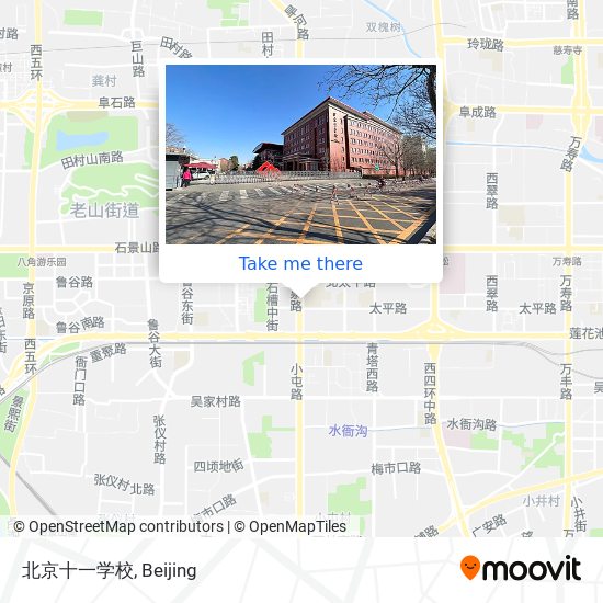 北京十一学校 map