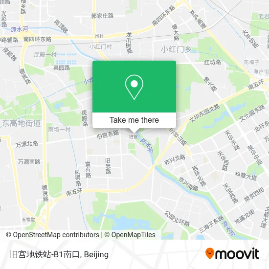 旧宫地铁站-B1南口 map