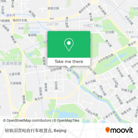 轻轨旧宫站自行车租赁点 map