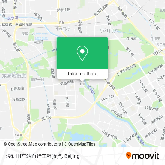 轻轨旧宫站自行车租赁点 map