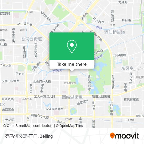 亮马河公寓-正门 map