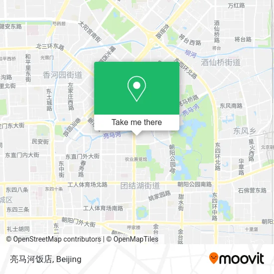 亮马河饭店 map