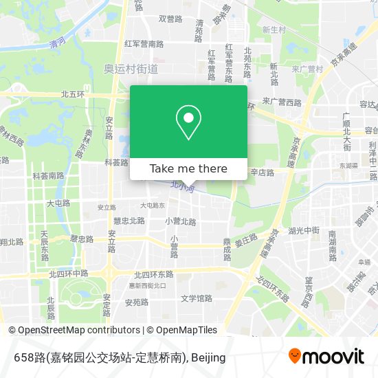 658路(嘉铭园公交场站-定慧桥南) map