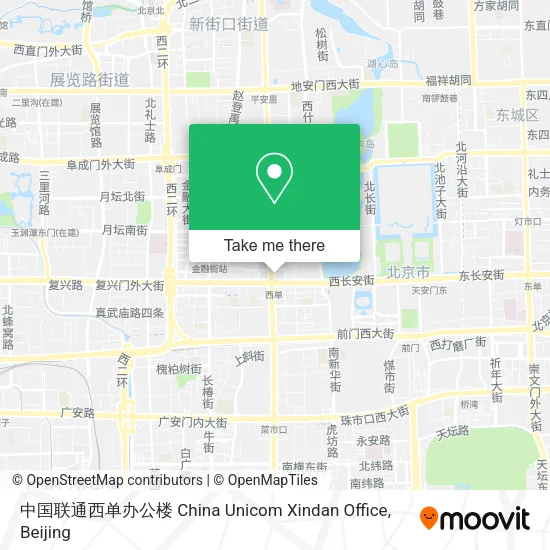 中国联通西单办公楼 China Unicom Xindan Office map