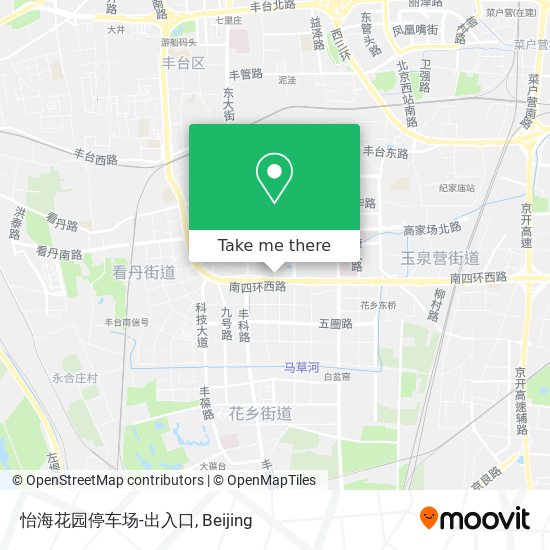 怡海花园停车场-出入口 map