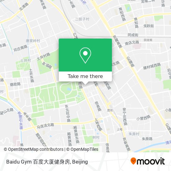 Baidu Gym 百度大厦健身房 map