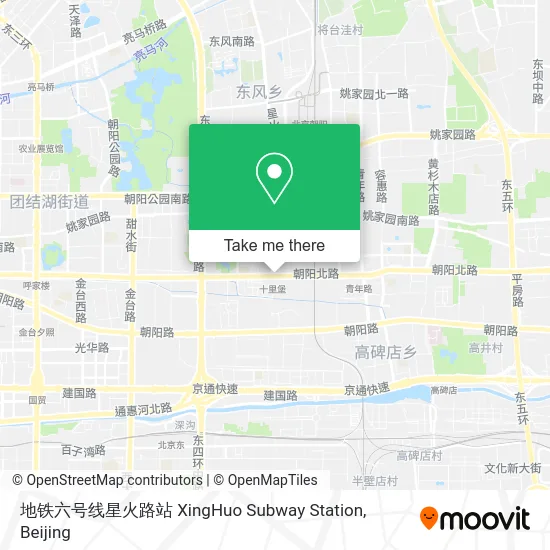 地铁六号线星火路站 XingHuo Subway Station map