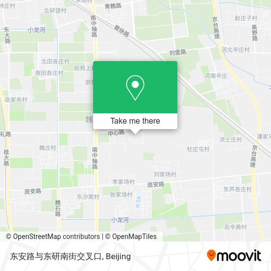东安路与东研南街交叉口 map