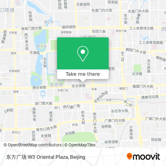东方广场 W3 Oriental Plaza map