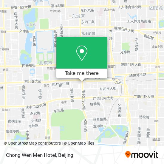 Chong Wen Men Hotel map