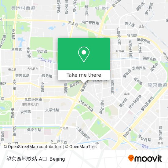 望京西地铁站-A口 map