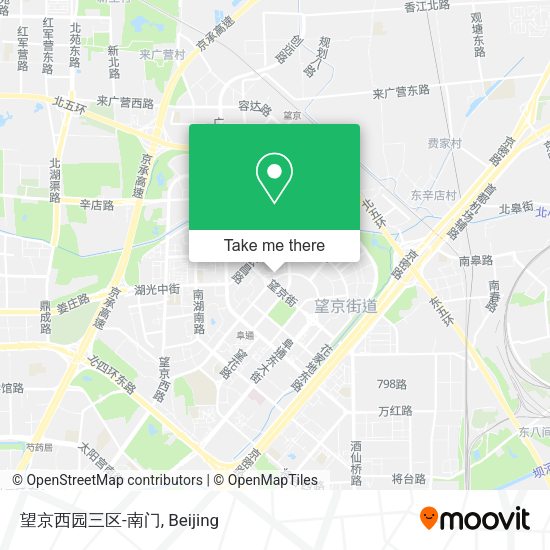 望京西园三区-南门 map