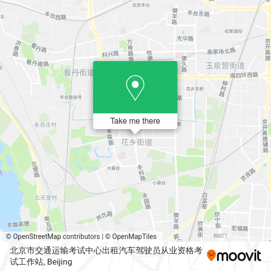 北京市交通运输考试中心出租汽车驾驶员从业资格考试工作站 map