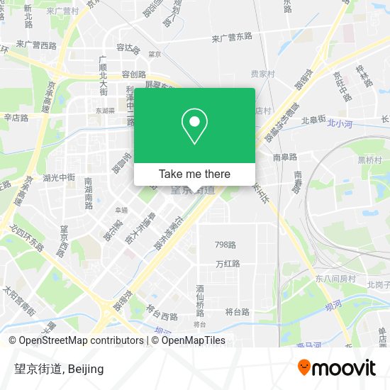 望京街道 map