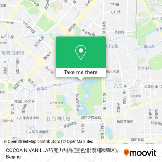 COCOA N VANILLA巧克力甜品(蓝色港湾国际商区) map