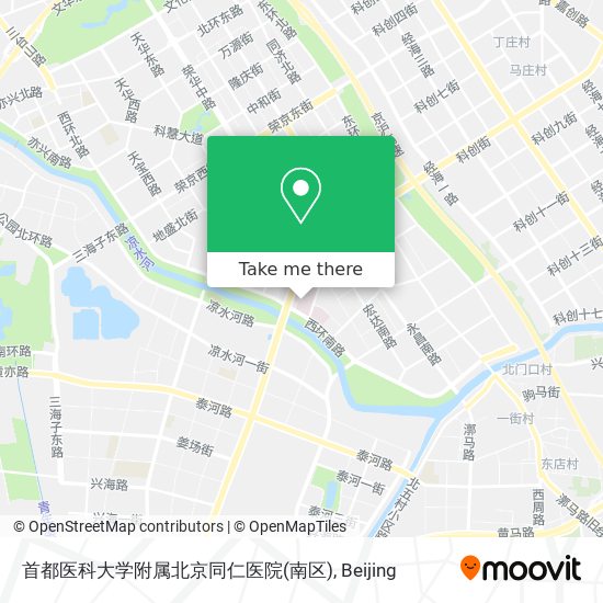 首都医科大学附属北京同仁医院(南区) map