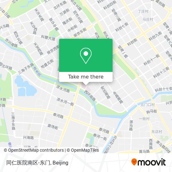 同仁医院南区-东门 map