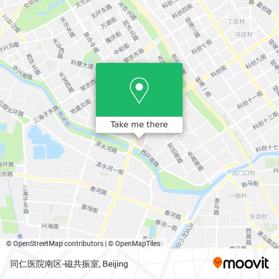 同仁医院南区-磁共振室 map