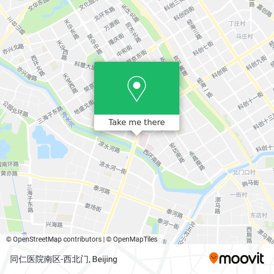 同仁医院南区-西北门 map
