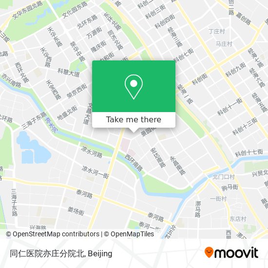 同仁医院亦庄分院北 map
