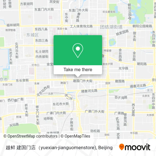 越鲜 建国门店（yuexian-jianguomenstore) map