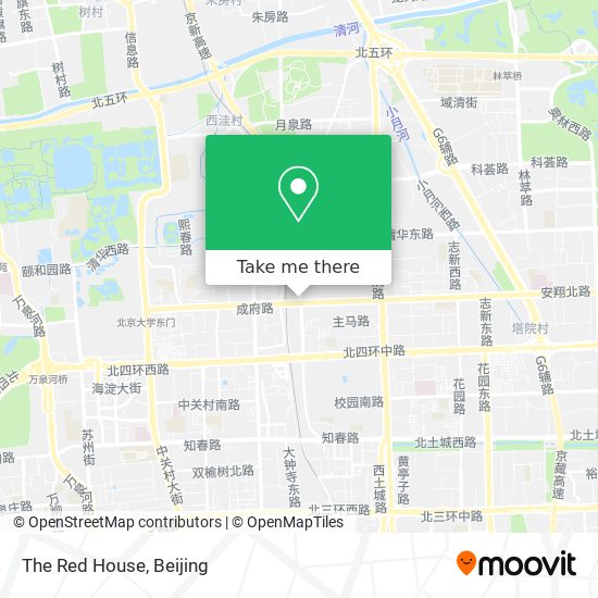 The Red House map