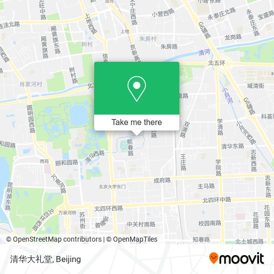清华大礼堂 map