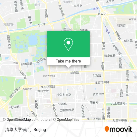 清华大学-南门 map