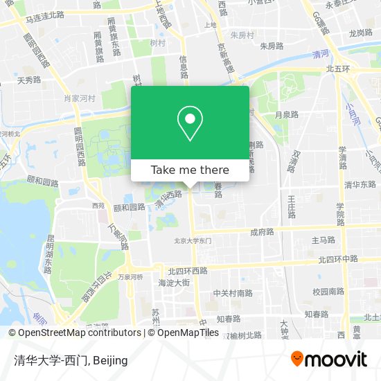 清华大学-西门 map